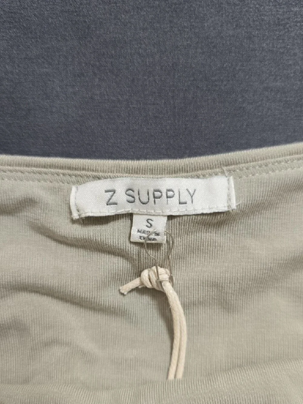 Z Supply Halter Chemise Slip in Light Beige
